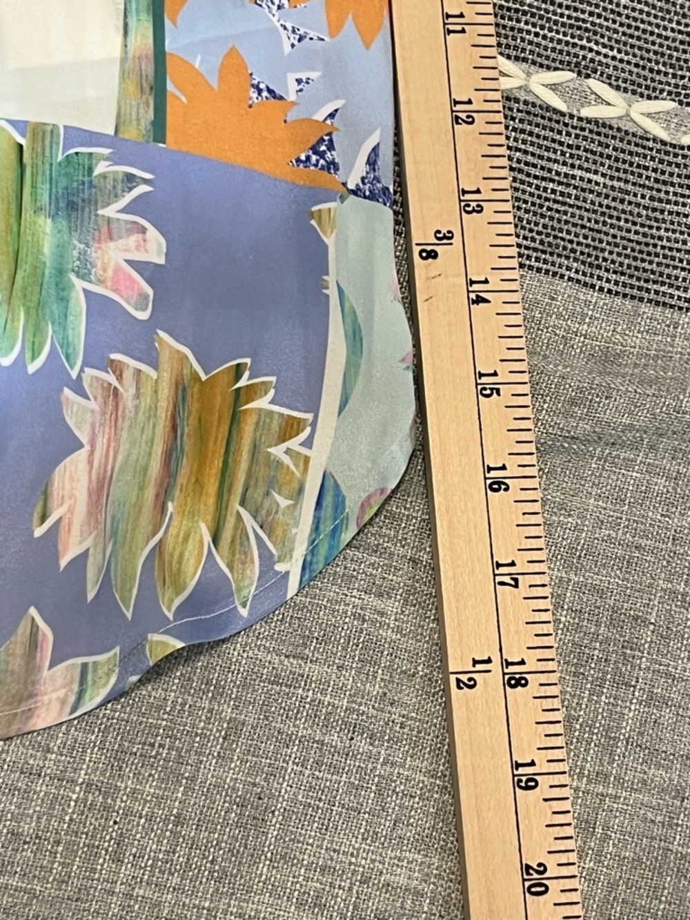 by Anthropologie Relaxed Long Sleeve Floral Button Shirt Size XL Tunic Career - Picture 14 of 14